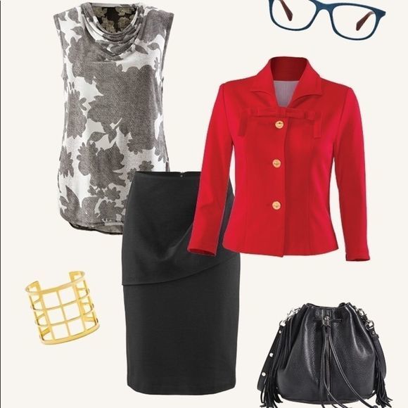 Cabi Tango Cowl Neck Sleeveless Top Floral 3057 - Picture 10 of 13